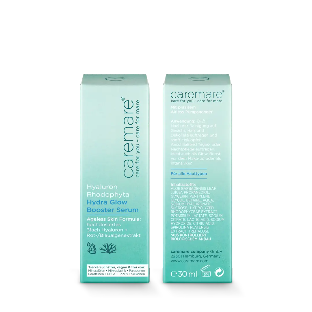 Booster Serum Vorder Rückseite Verpackung COSMOS