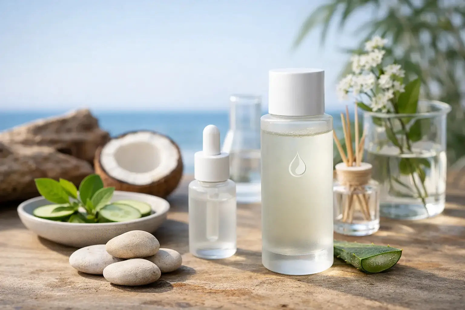 Gesichtstoner ohne Alkohol in Naturkosmetik